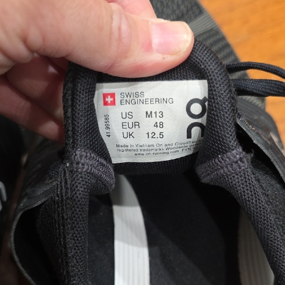 On Running Black and Gray Athletic Shoes - Picture 5 of 5